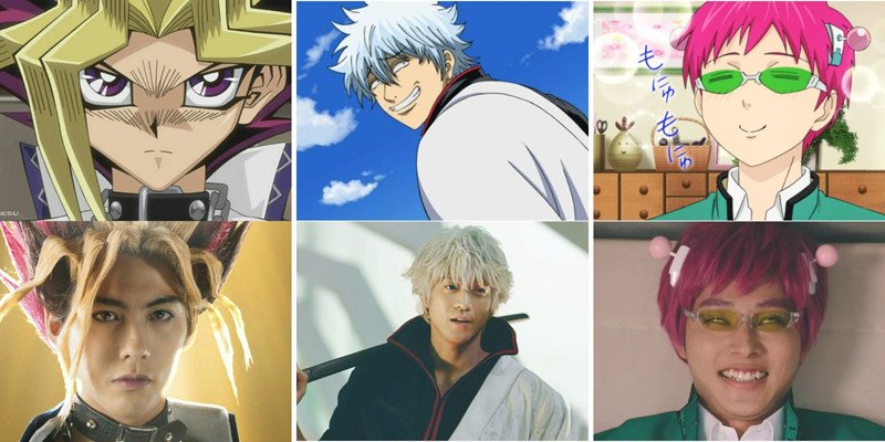 La lista de personajes masculinos de acción en vivo mejor que el anime original, manga: ¡ya hermosa y llena de roles!