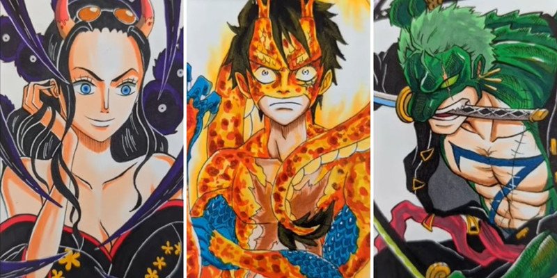 Fanart One Piece: What if you combined the Straw Hats with Kaido’s Beast Pirates?